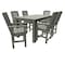 Highwood Usa Lehigh 7pc Rectangular Counter Height Outdoor Patio Furniture Dining Set 72 x 42 AD-ST7LH2CO4BA-CGE - alternate 1